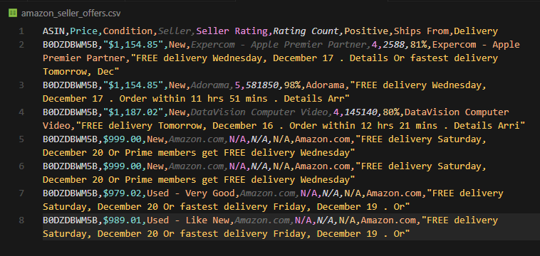 amazon seller scraping