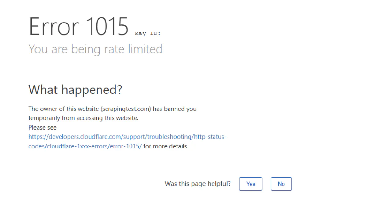 cloudflare error 1015