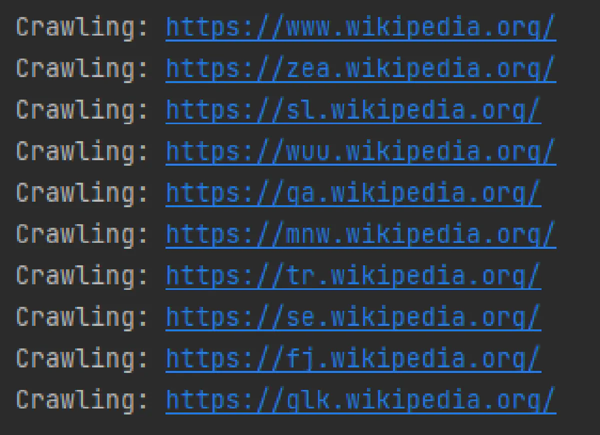 crawling wikipedia with python