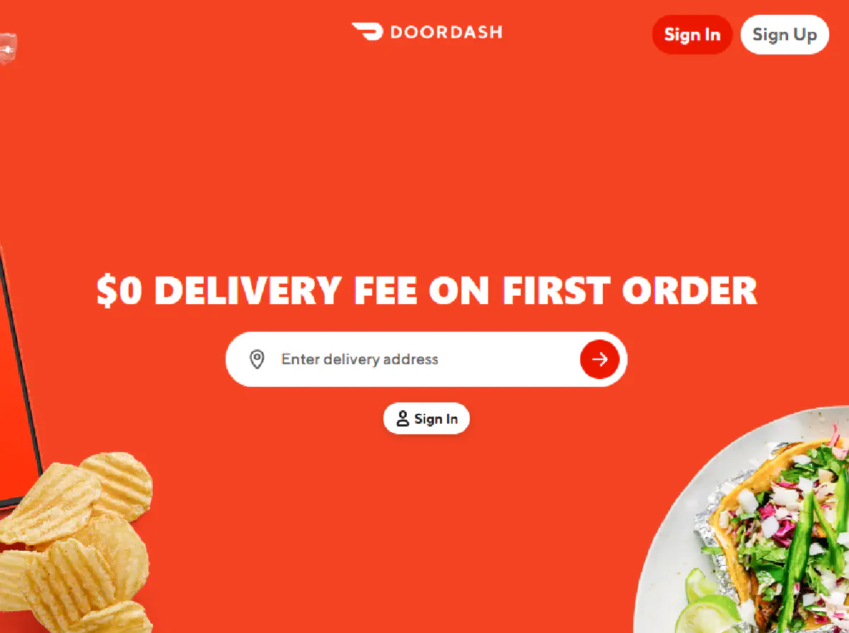 doordash add address scraping