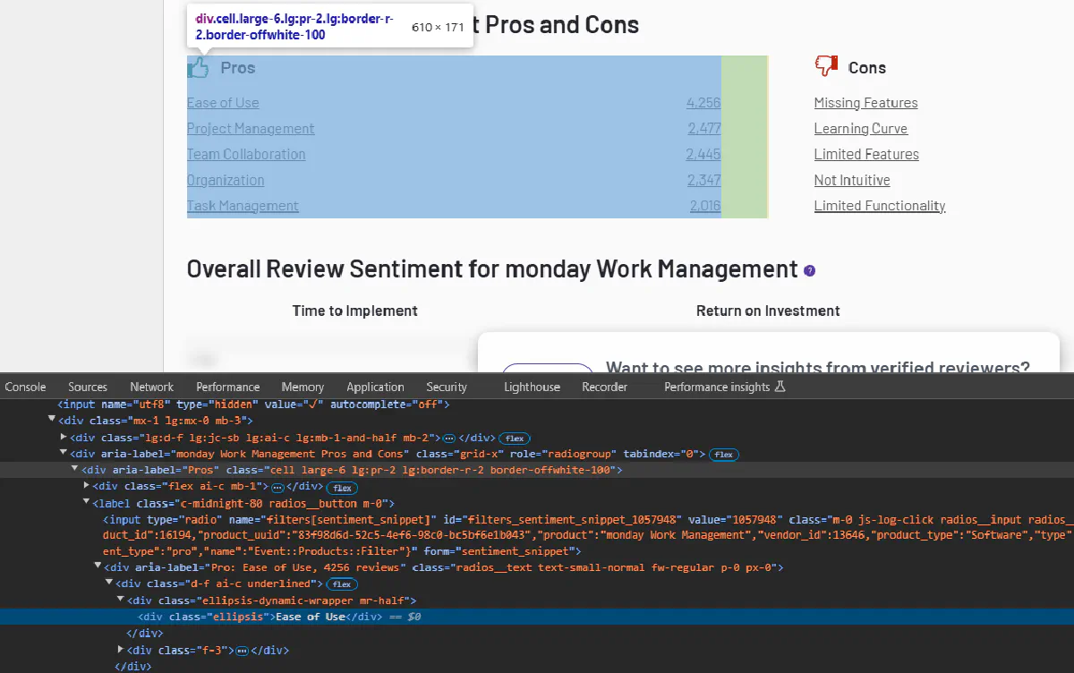 scraping g2 pros and cons
