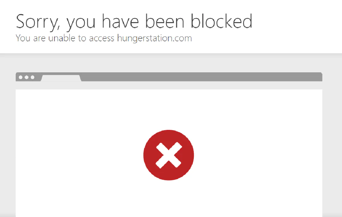 hungerstation geoblocked