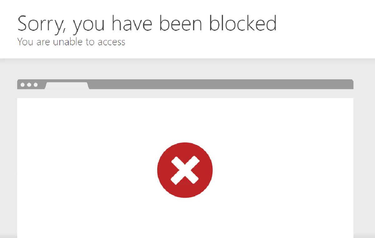 blocked temporarily or permanently