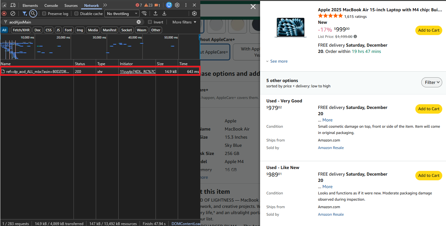 scrape amazon sellers