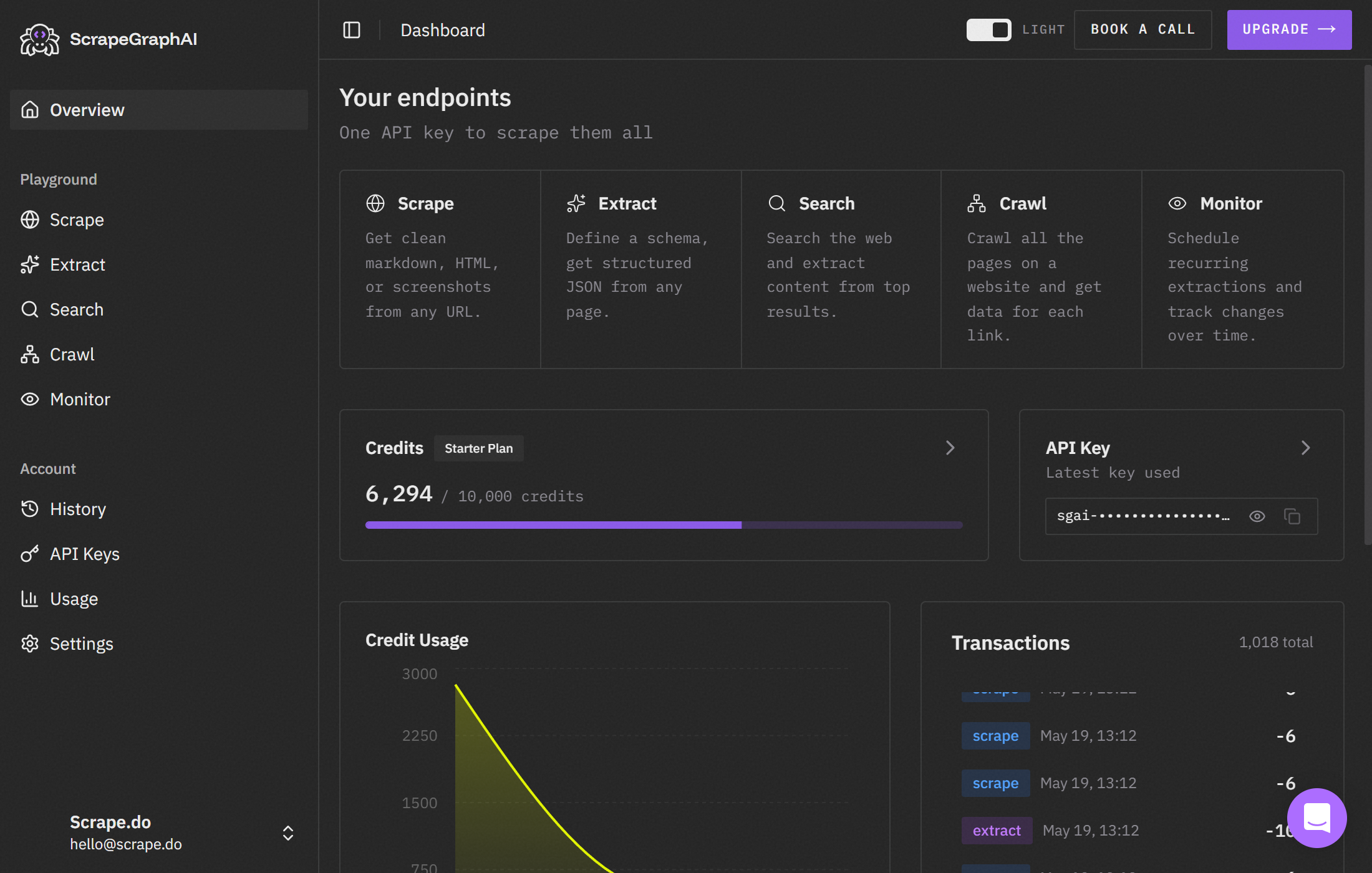 scrapegraphai web scraping api