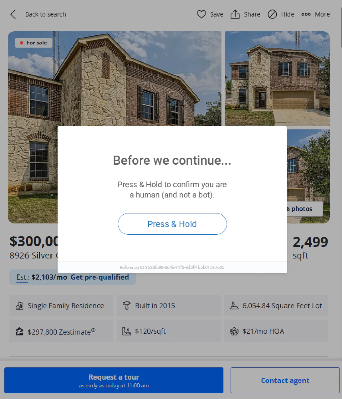zillow captcha