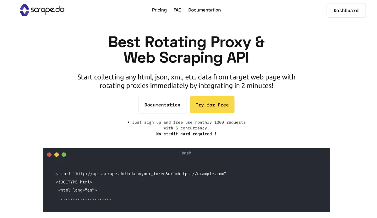 Best Free & Fast Web Scraping Proxy Services | Scrape.do